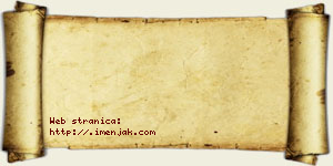 Jasmina Marović vizit kartica